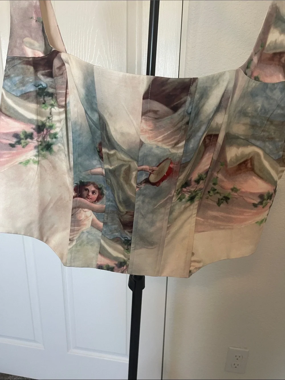 Fashion Nova Renaissance Print Corset Camisole - Neutral Multi - Picture 2 of 3